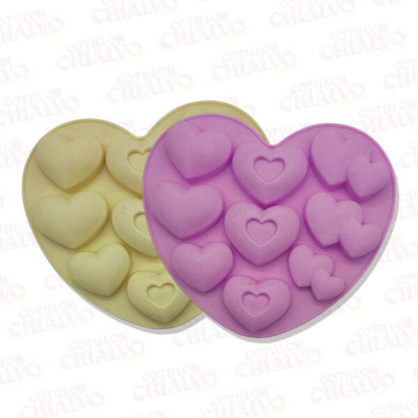Molde Silicona Corazon