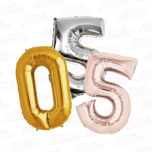 Globo Mylar Letra/Numero 32" X 1