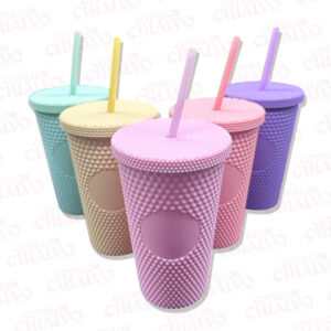 Vaso Acrilico Pastel C/Sorbete