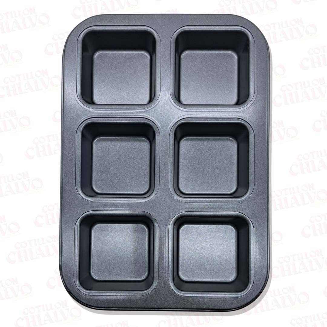 Molde Teflon Brownie X 6U