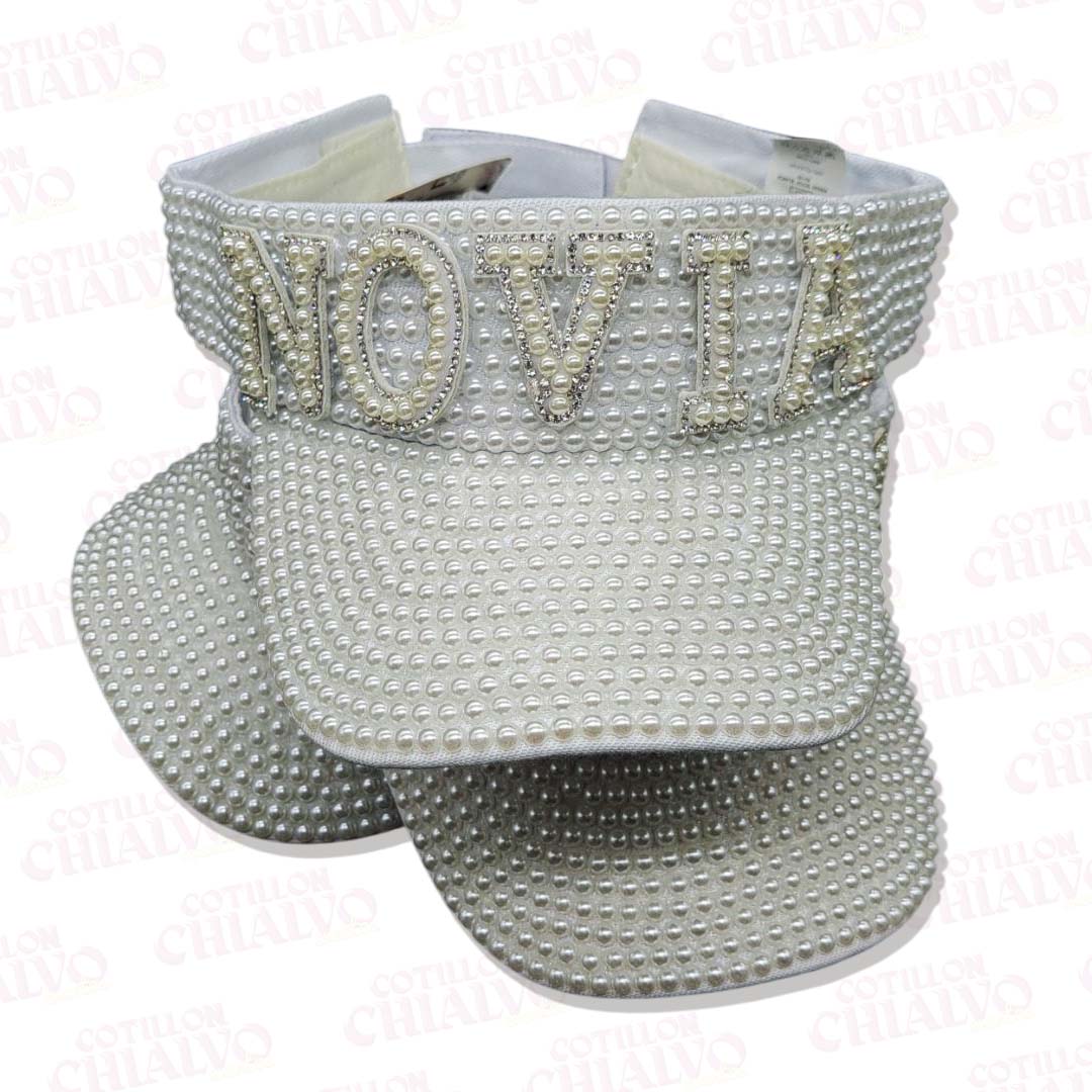 Visera Novia Perlas Blancas