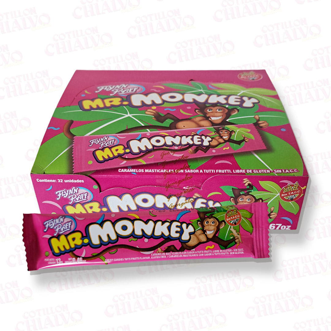 Caramelos Flynn Paff Sr Monkey 416gr X 32U