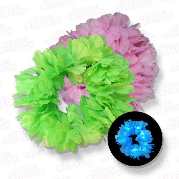 Vincha Flor Tela Seda Led