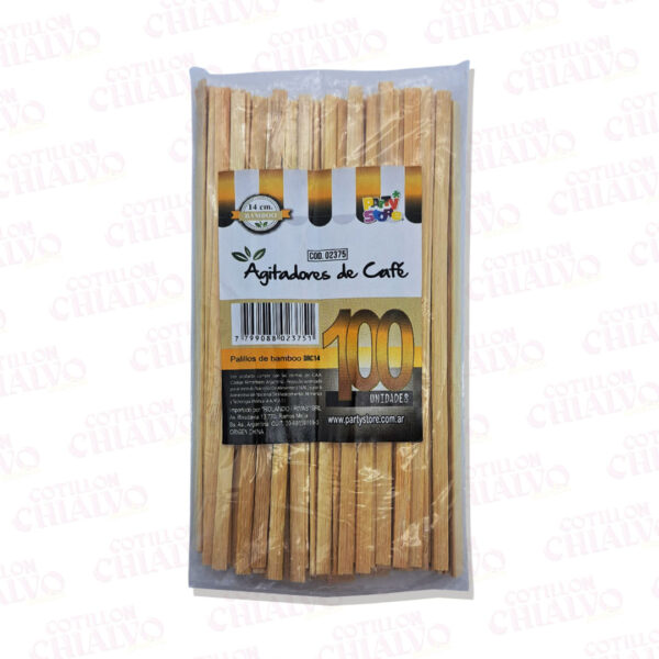 Revolvedor De Bambu 14cm 100U