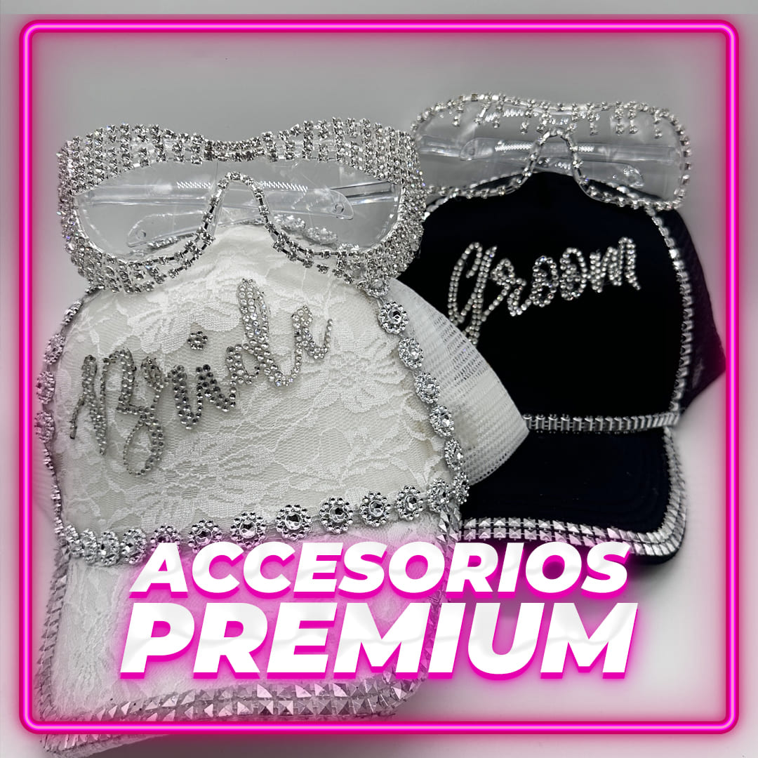 Gorra Novio/Novia + Anteojo personalizado