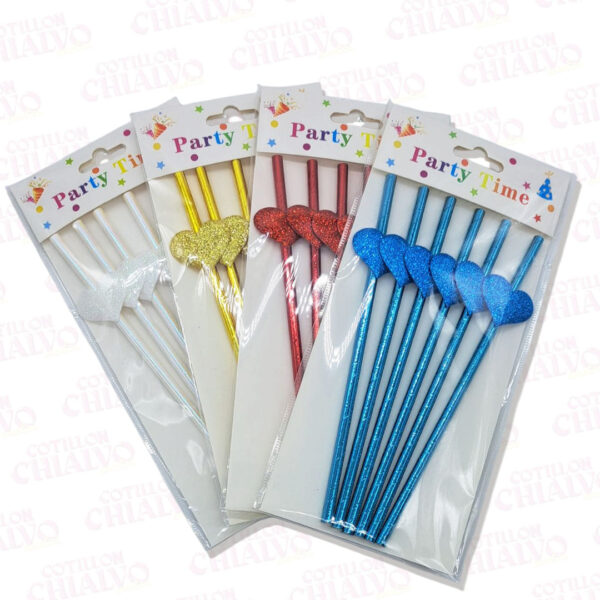 Sorbete Polipapel Corazon Party Time 6U