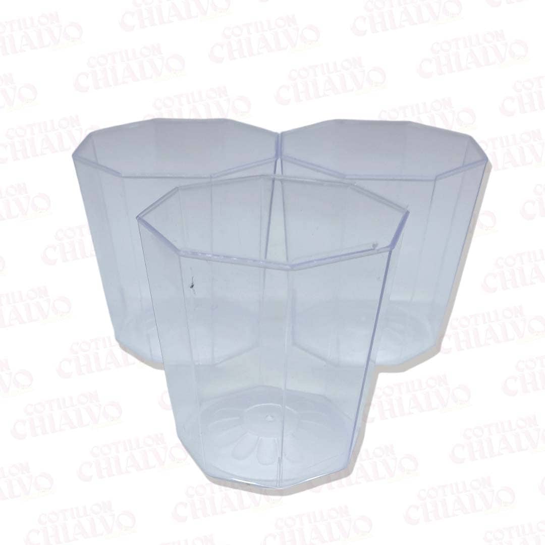 Vaso Octogonal Cristal 220cc