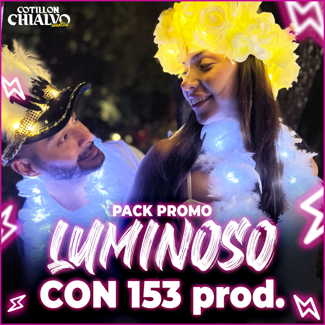 Pack Luminoso 100 Invitados Promo