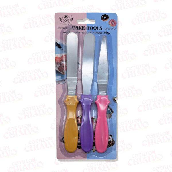 Set Espatula Decoracion 22cm 3u