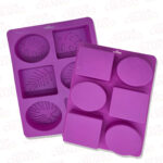 Molde Silicona Jabon Hojas 6u